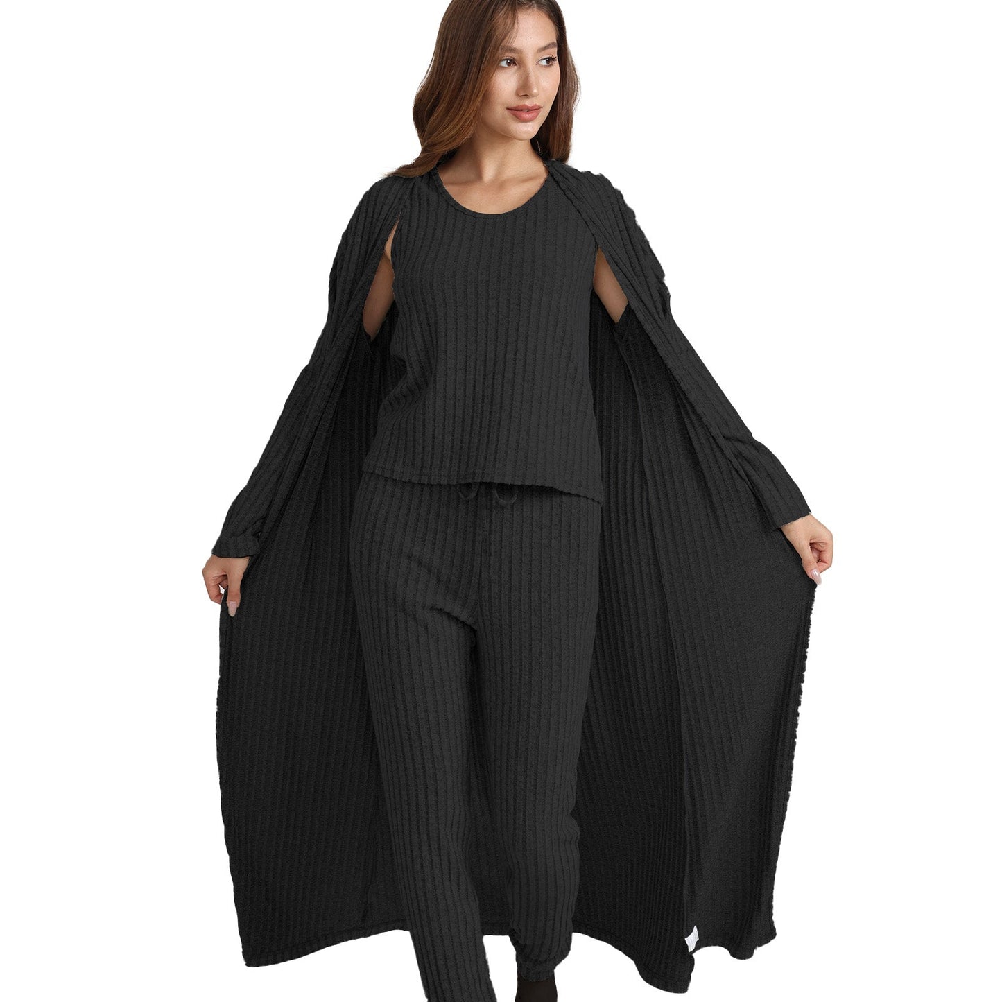 VRCÔMFY Women's 3-Piece Knit Loungewear Set