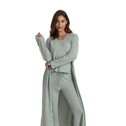 VRCÔMFY Women's 3-Piece Knit Loungewear Set